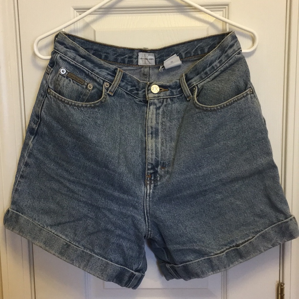 Calvin Klein vintage denim mom jean shorts size 10